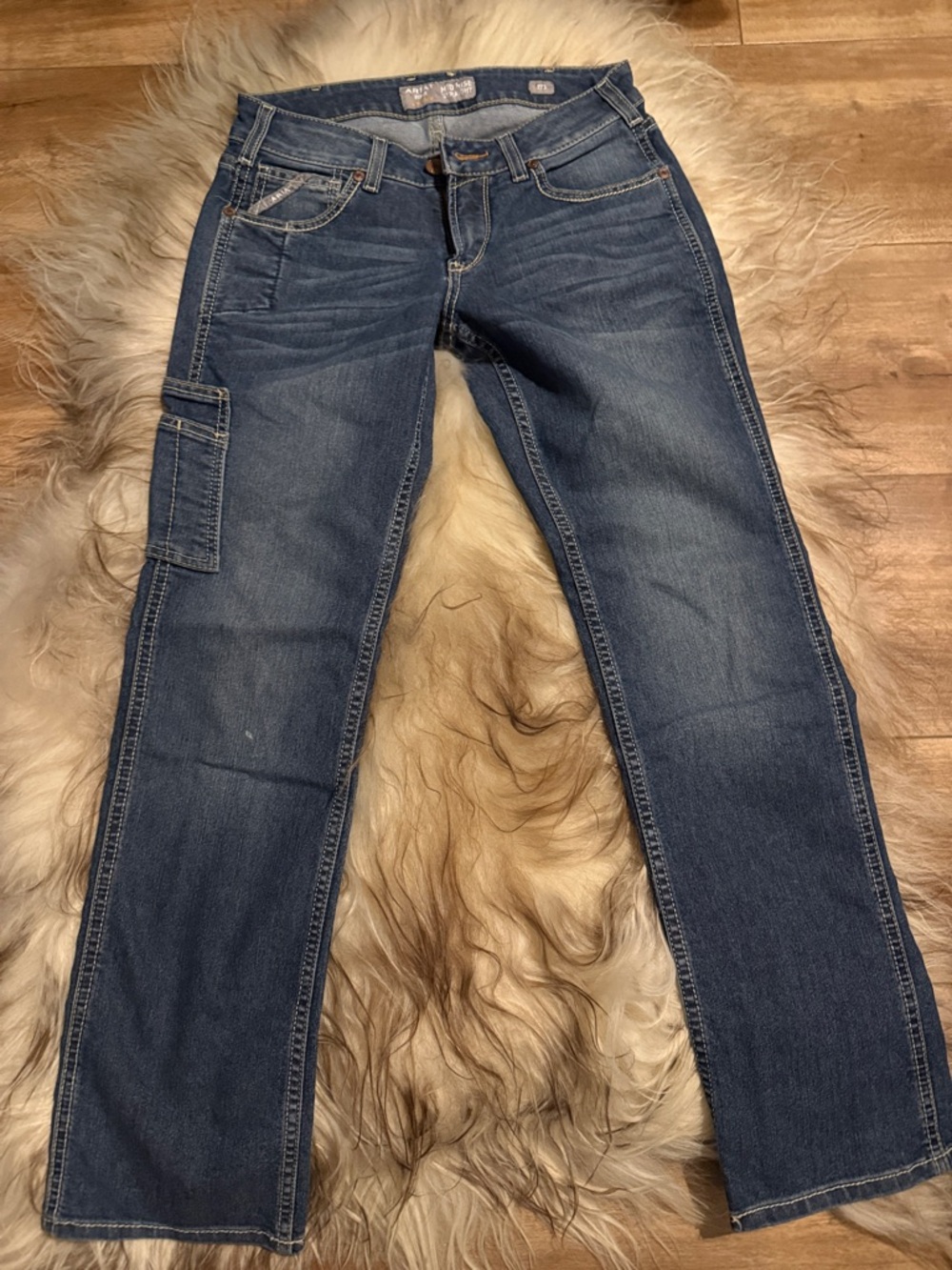 Ariat Women's Dark Blue Straight-Leg Utility Jeans